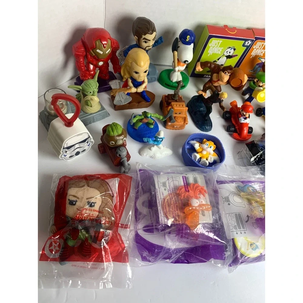 Huge Mixed Lot McDonald's Happy Meal Toys Marvel Mario Disney Inside Out 2 35pc‎